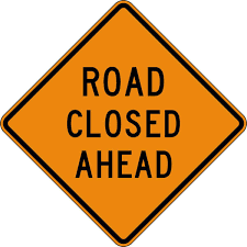 road closed ahead
