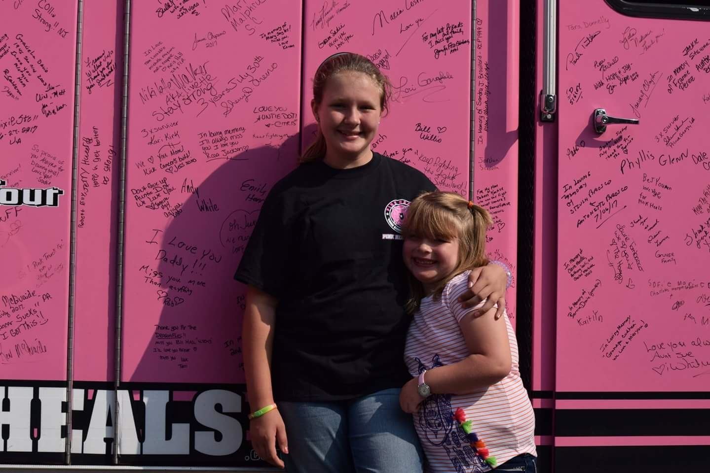 Children with Pink Heals